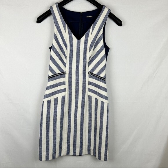 Rebecca minkoff striped Striped Sheath zipper Wasit dress 0 - Picture 2 of 9